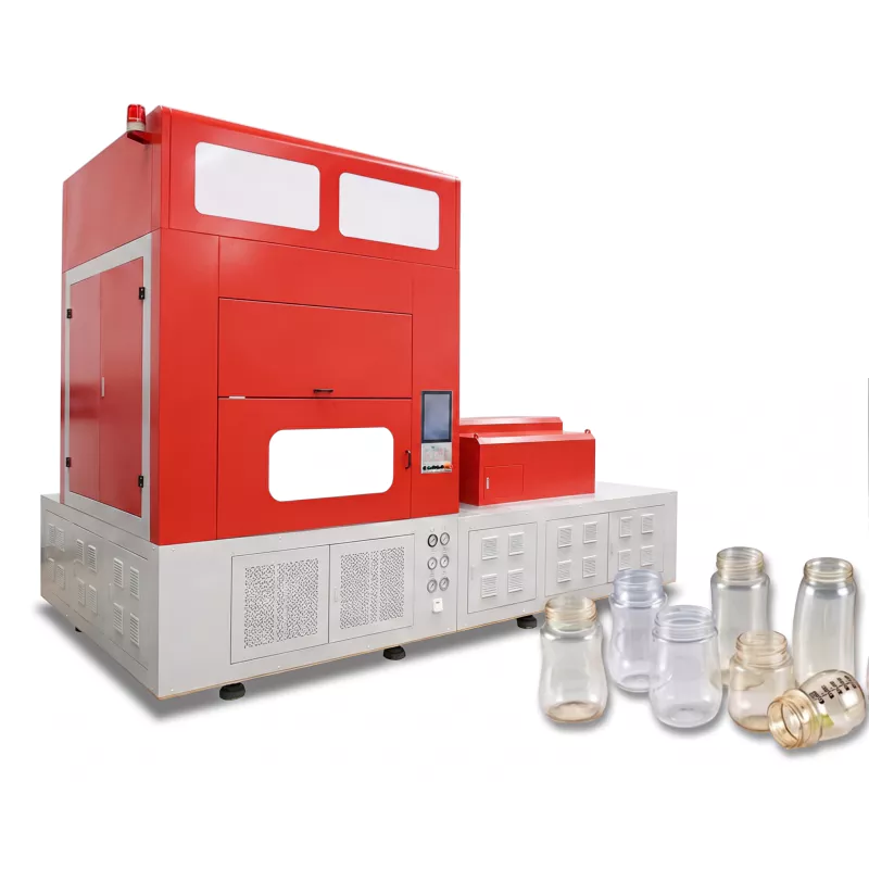 EP-HGY200-V4 high-output 4-station ISBM machine — 300 KN injection up to 12 cavities