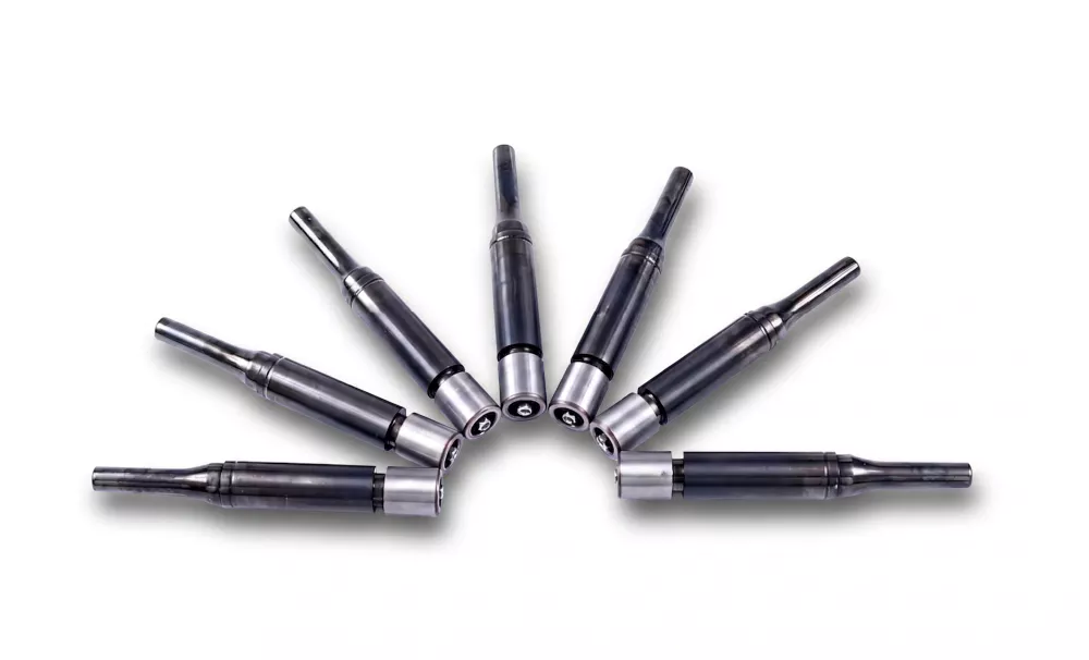 IBM machine blowing nozzle component used in the blow station for air injection