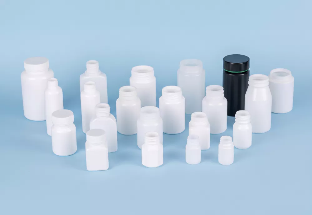 GMP pharmaceutical HDPE bottles — EP-ZQ135 IBM output